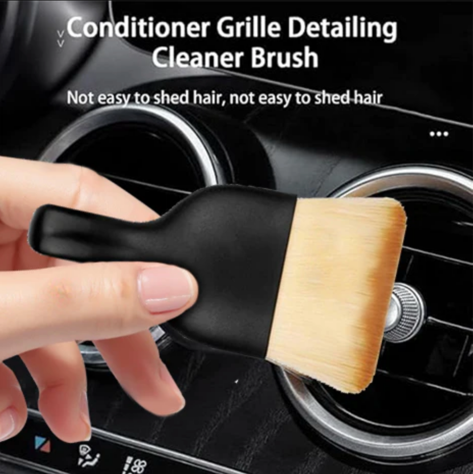 Car Interior Detailing Brush with Protective Cover
