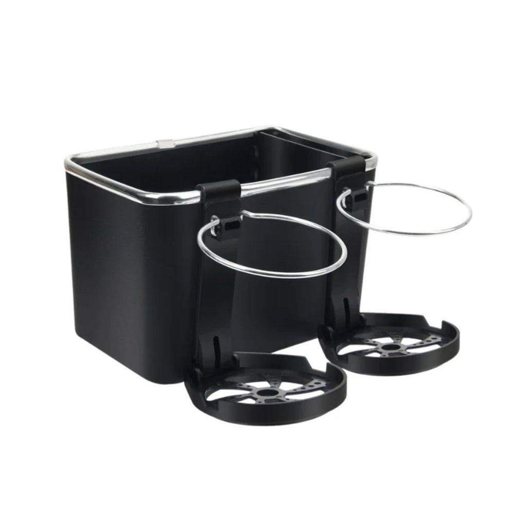 Car Armrest Storage Box with Dual Cup Holders